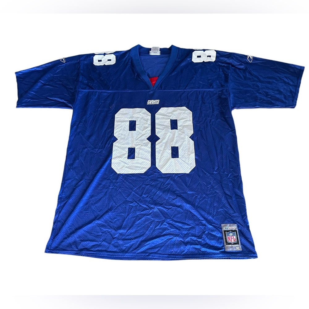 New York Giants Ike Hilliard #88 Vintage Blue Reebok NFL Football Jersey Size XL - Picture 1 of 8